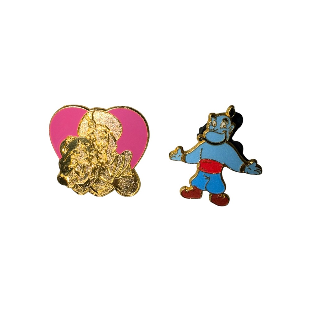 Disney Aladdin Genie & Princess Hearts Jasmine Trading Pin Lot 2002 2008